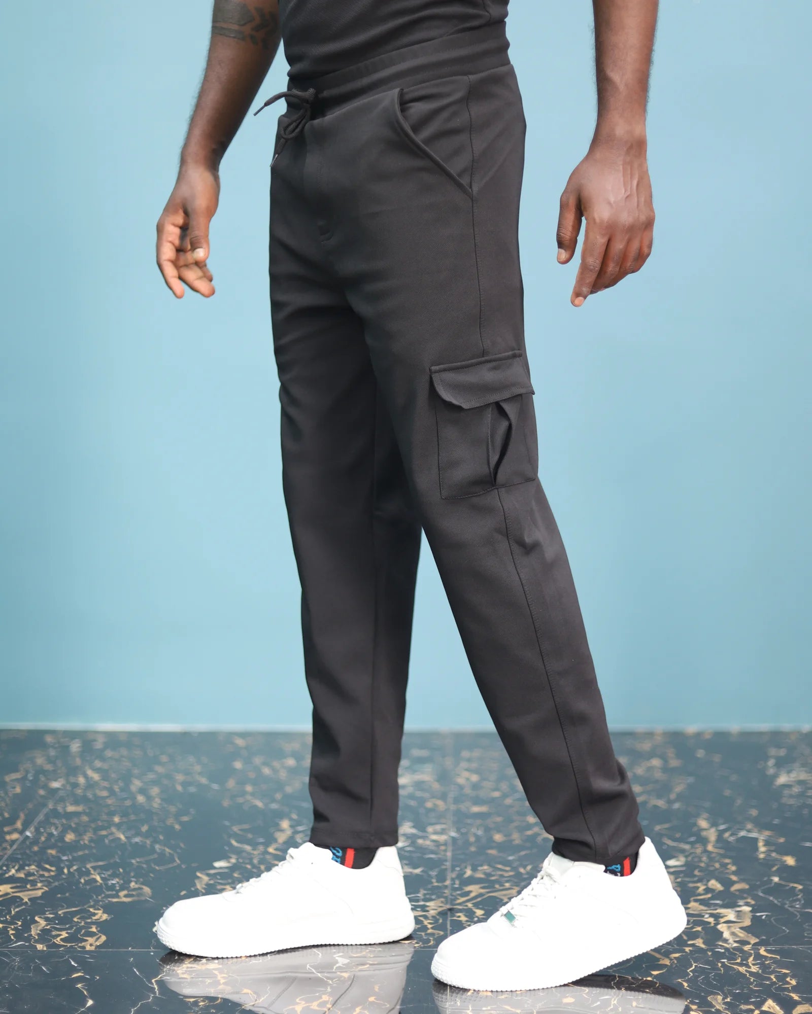 Mens Lycra Cargo Pants | Relaxed Street Style
