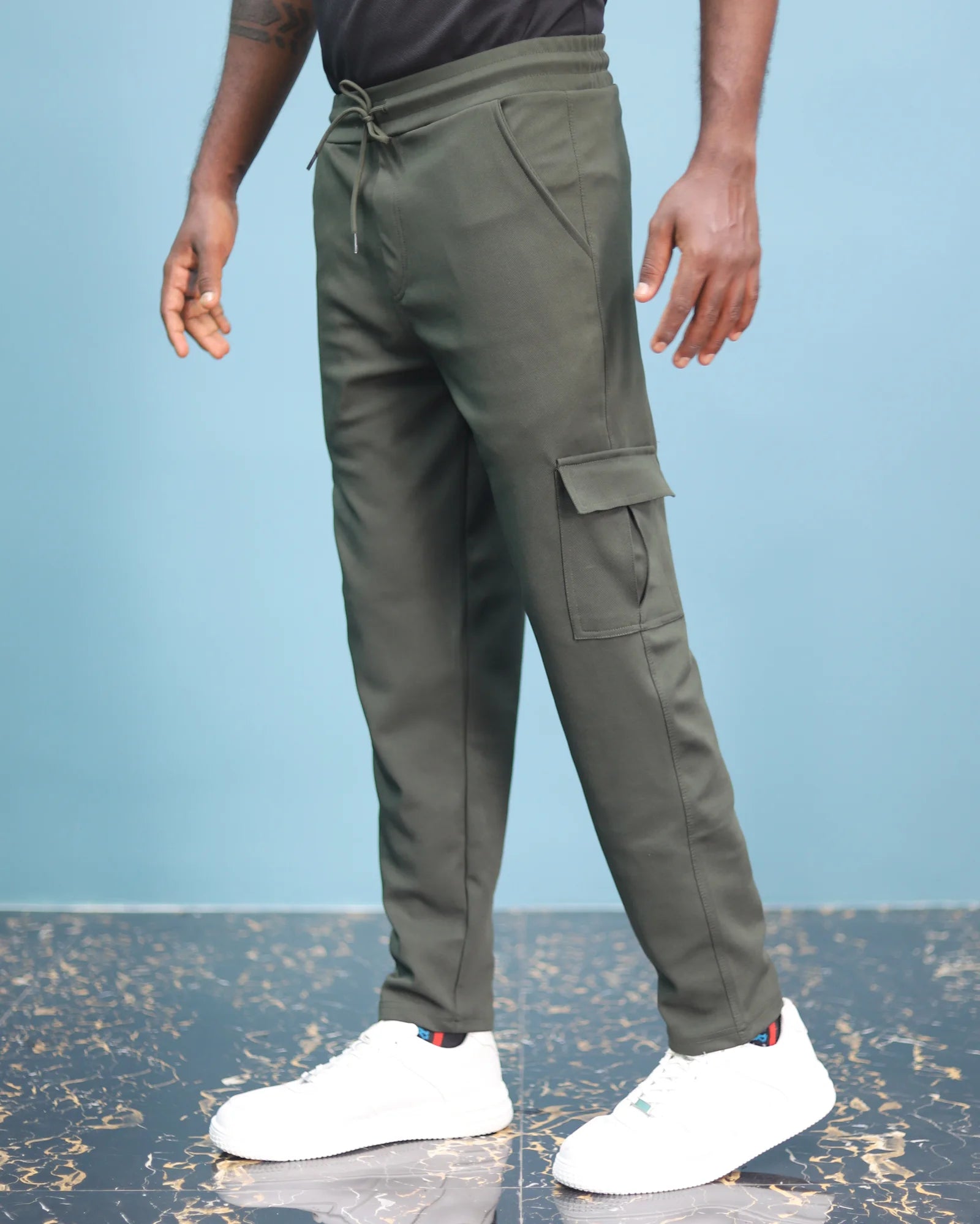 Mens Lycra Cargo Pants | Relaxed Street Style