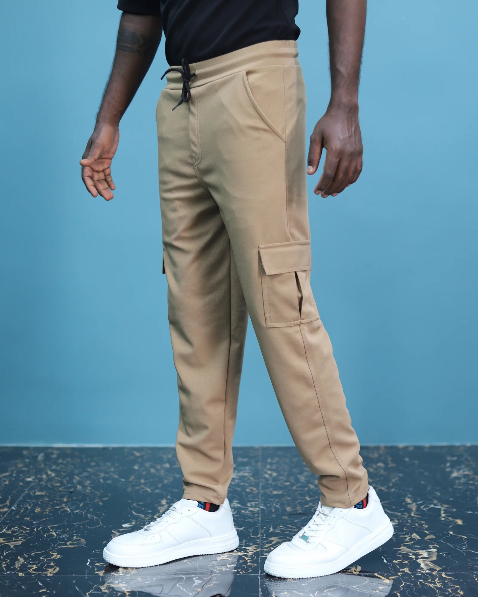 Mens Lycra Cargo Pants | Relaxed Street Style
