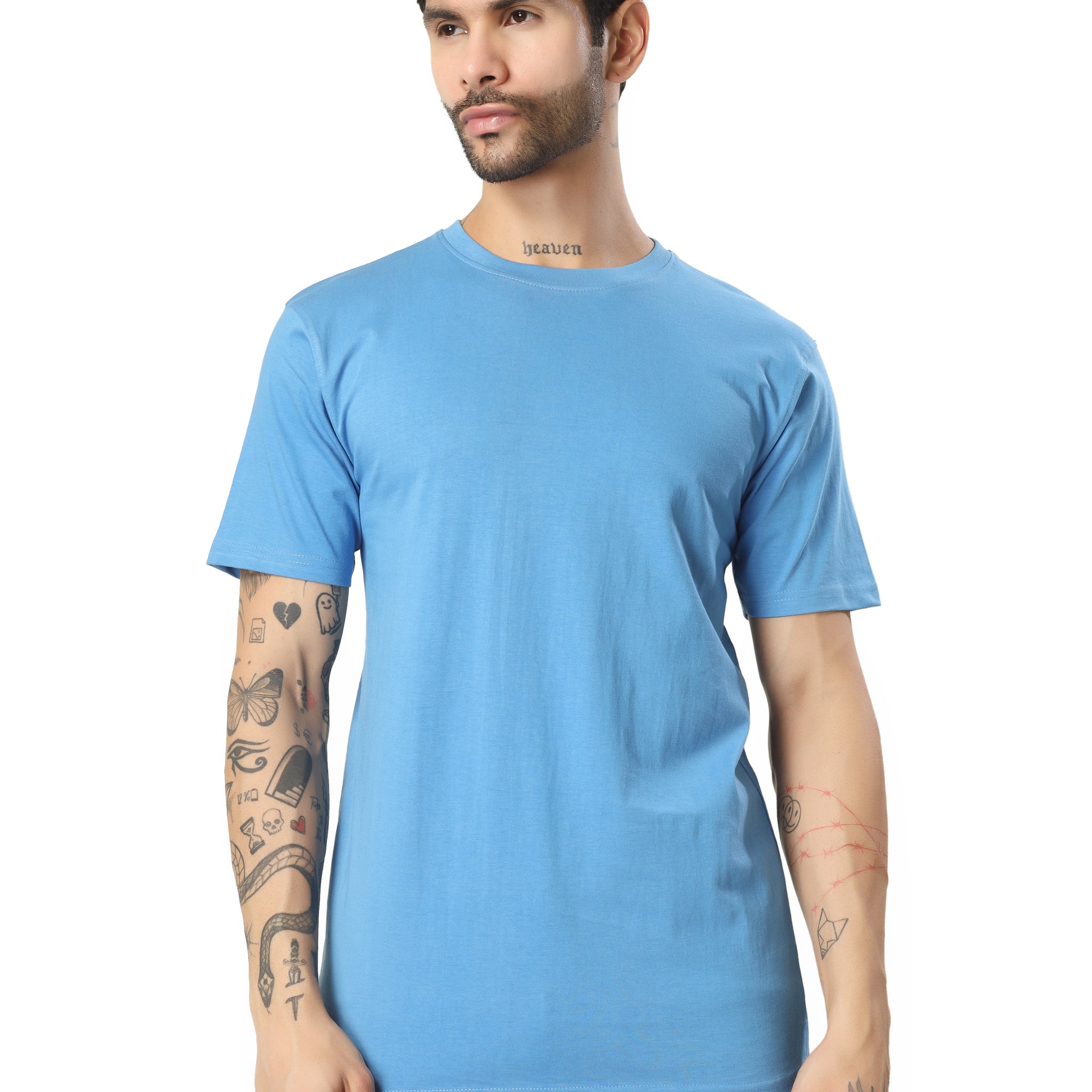Regular Half Sleeve Plain T-Shirt
