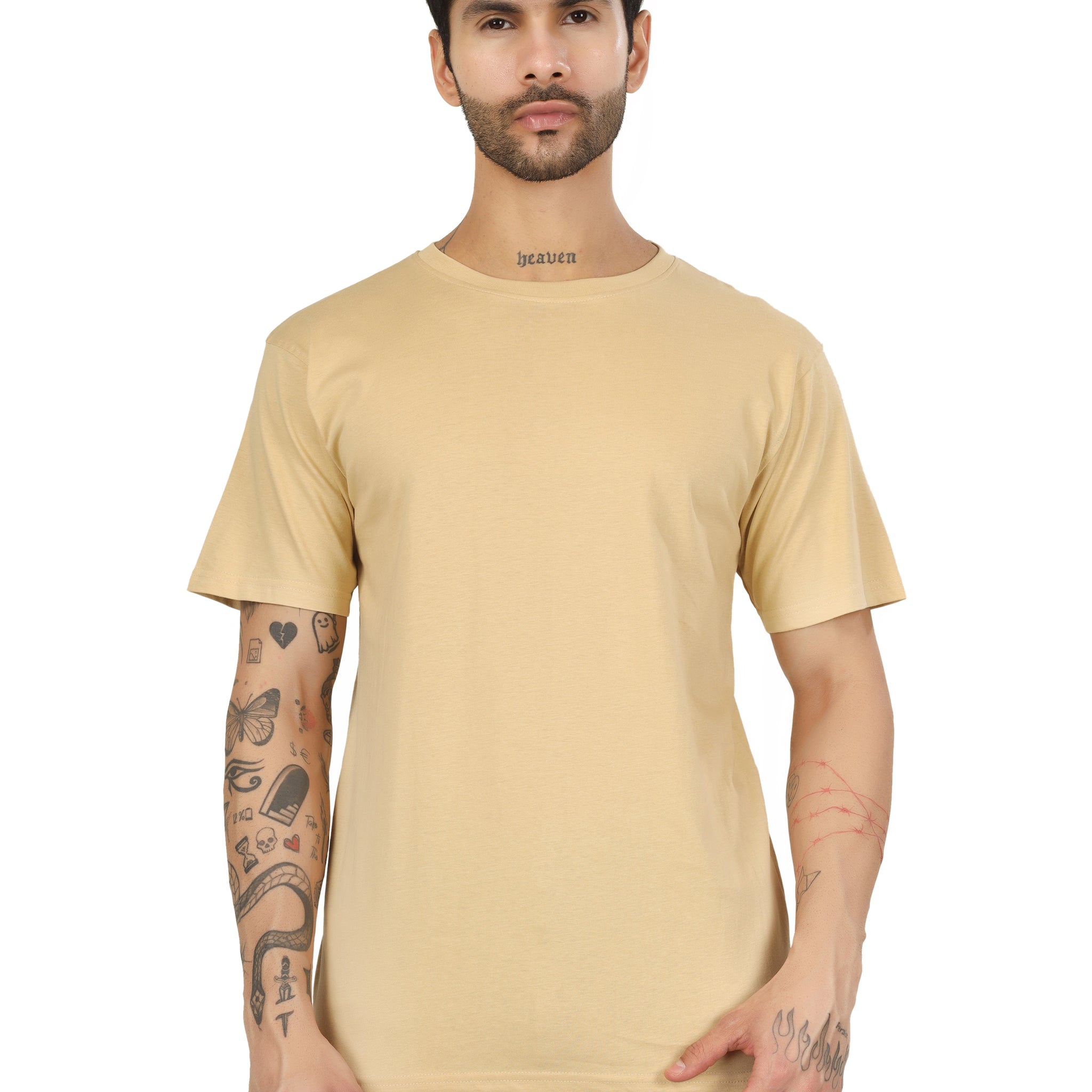 Regular Half Sleeve Plain T-Shirt