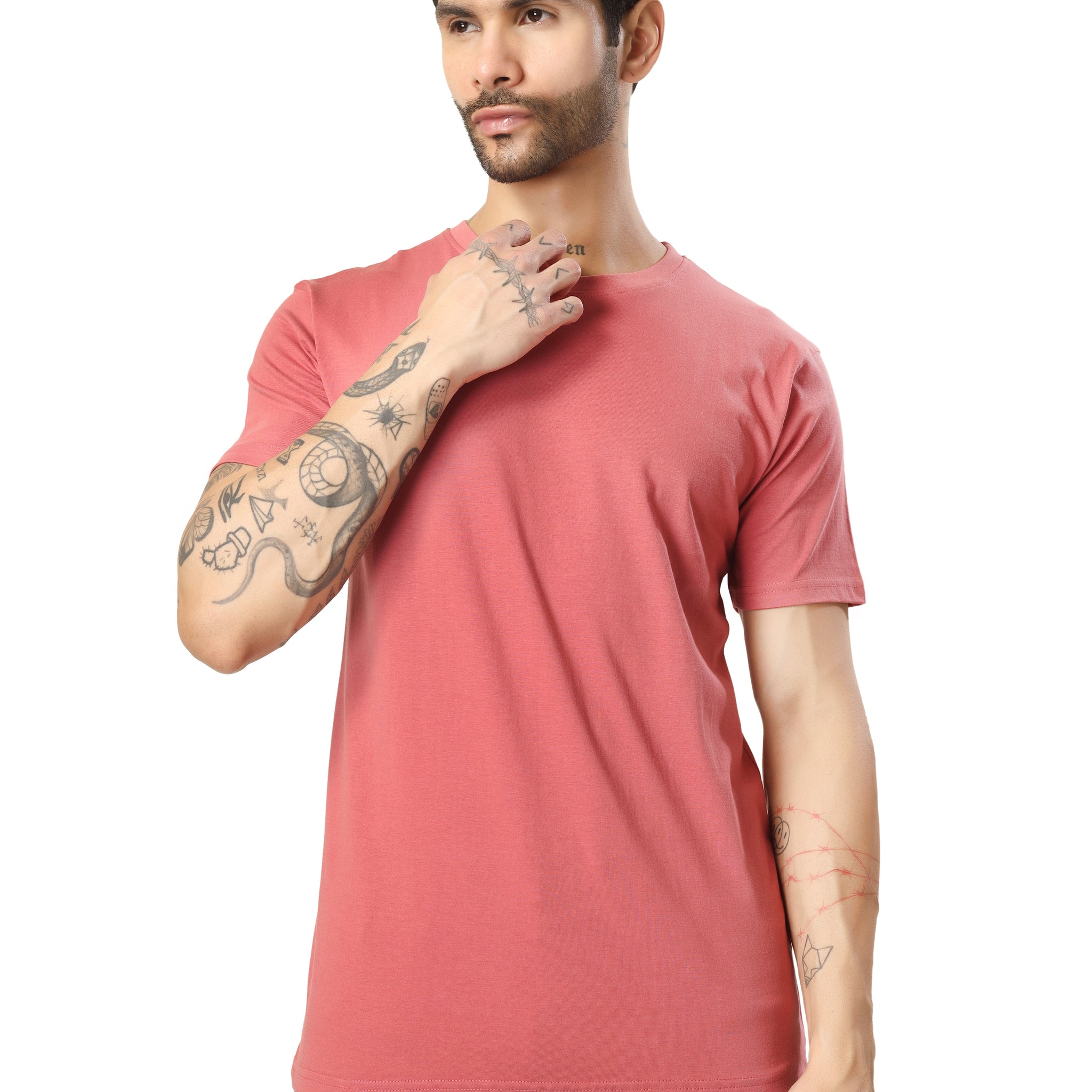 Regular Half Sleeve Plain T-Shirt