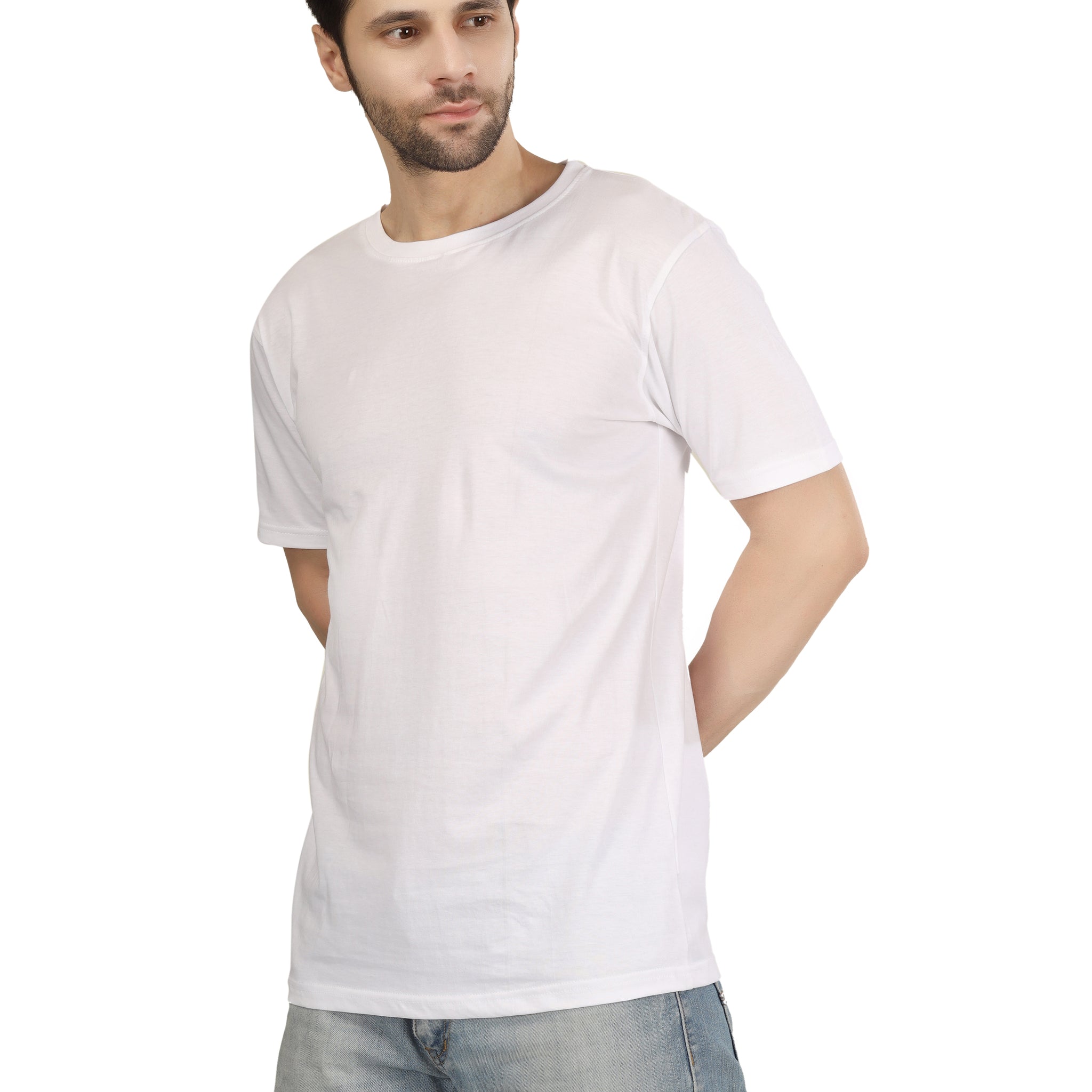 Regular Half Sleeve Plain T-Shirt