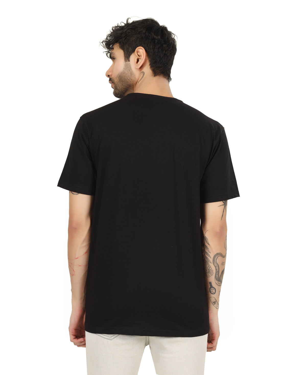 Regular Half Sleeve Plain T-Shirt