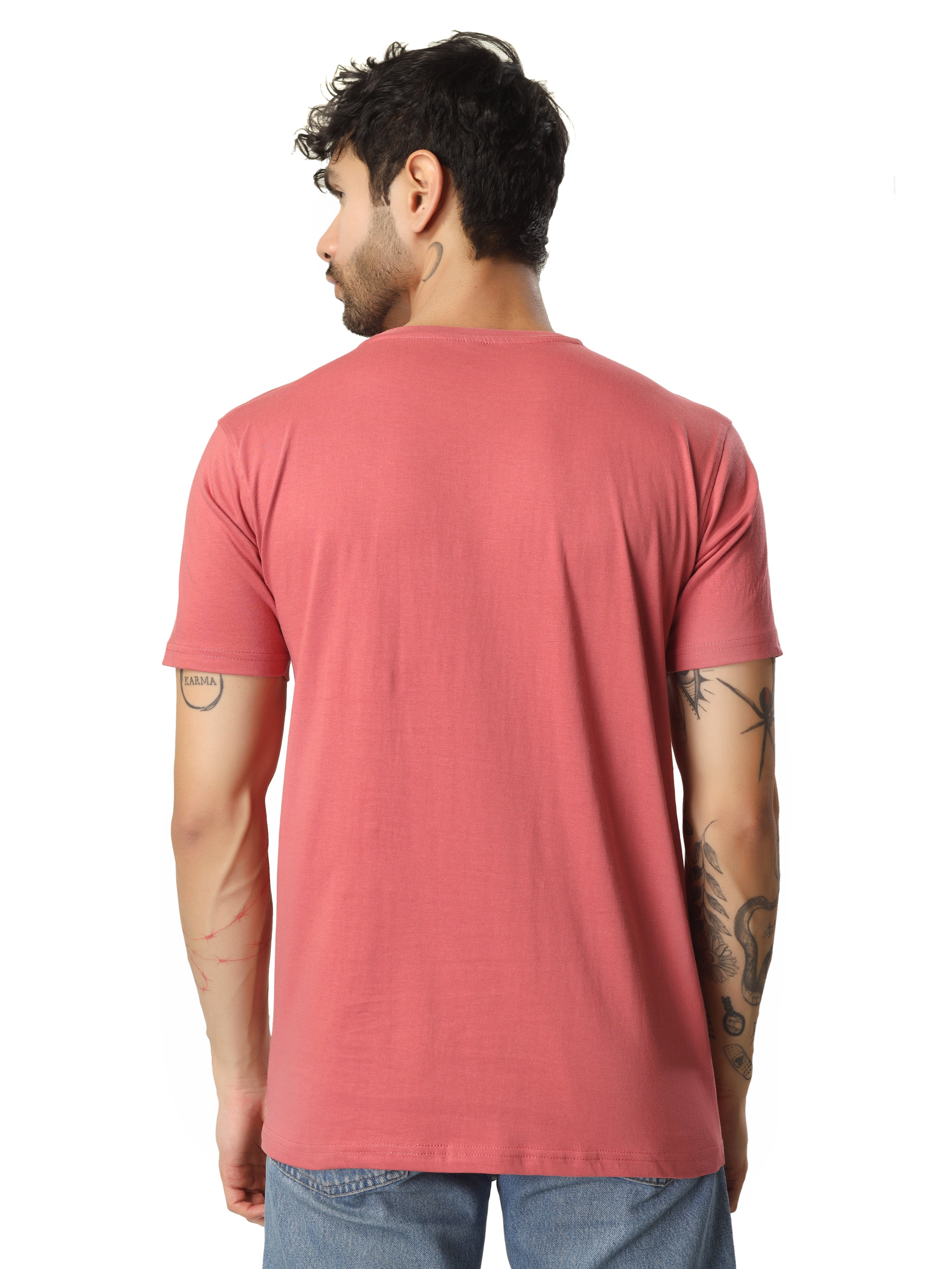 Regular Half Sleeve Plain T-Shirt