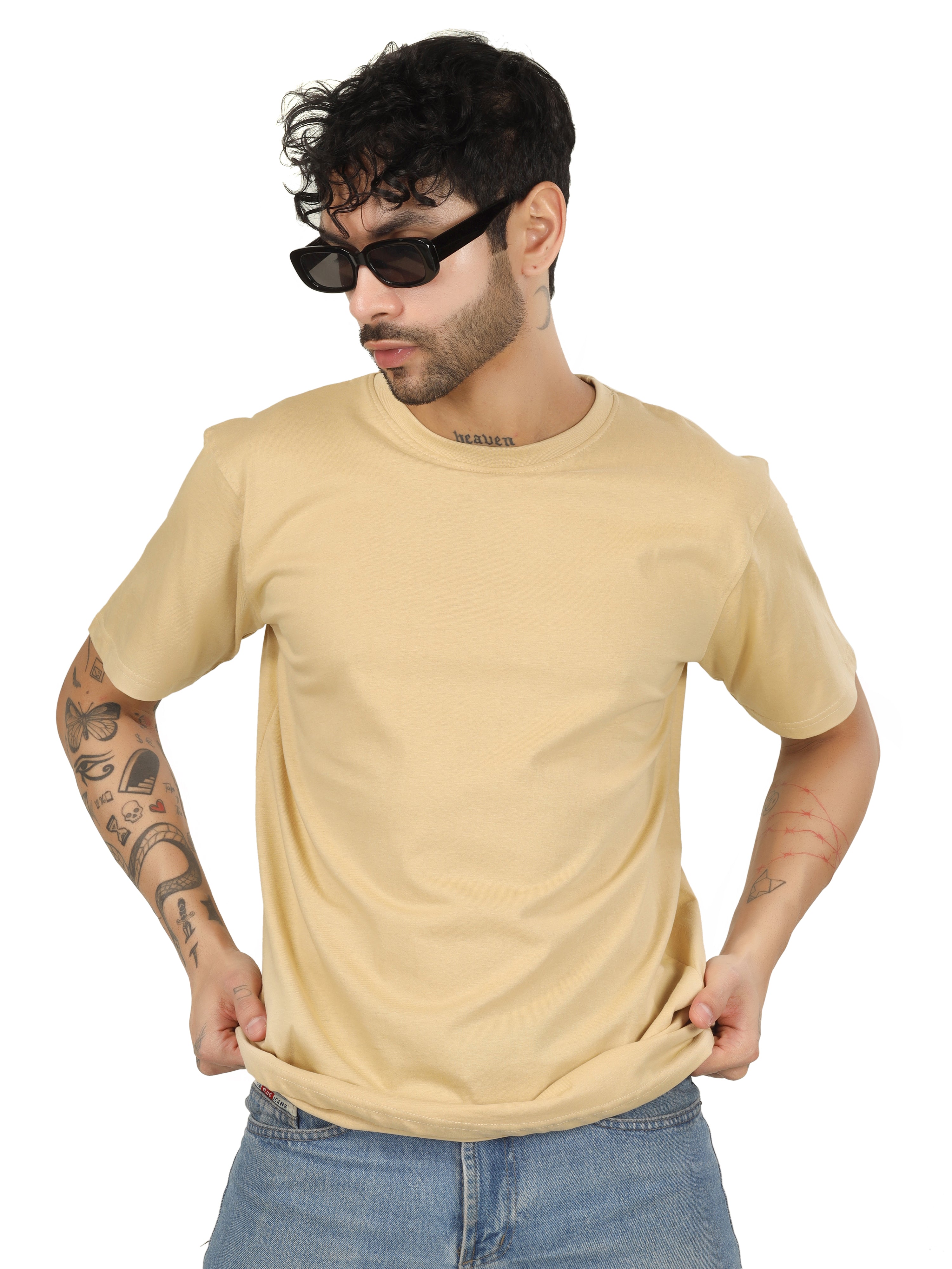 Regular Half Sleeve Plain T-Shirt
