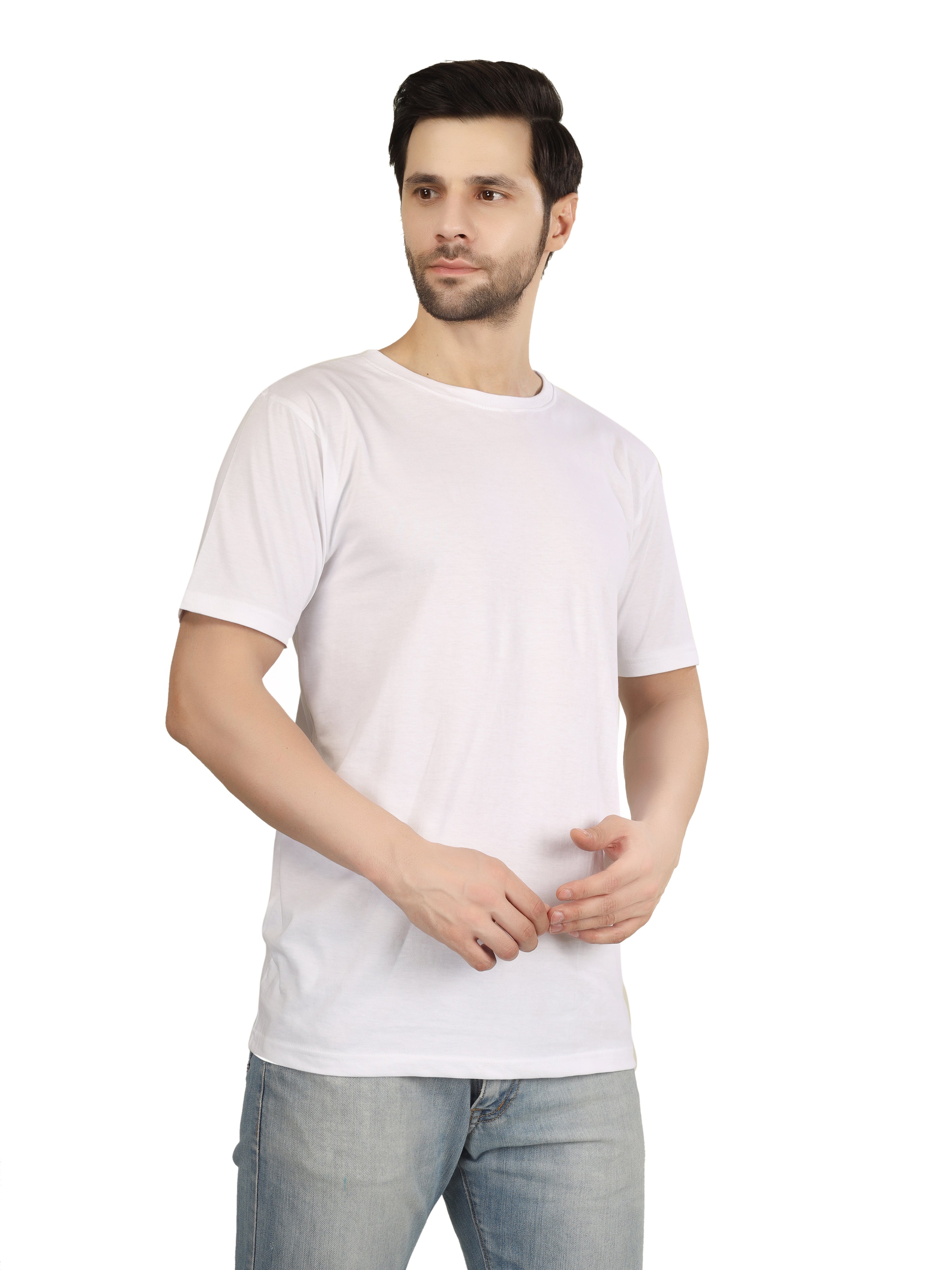 Regular Half Sleeve Plain T-Shirt