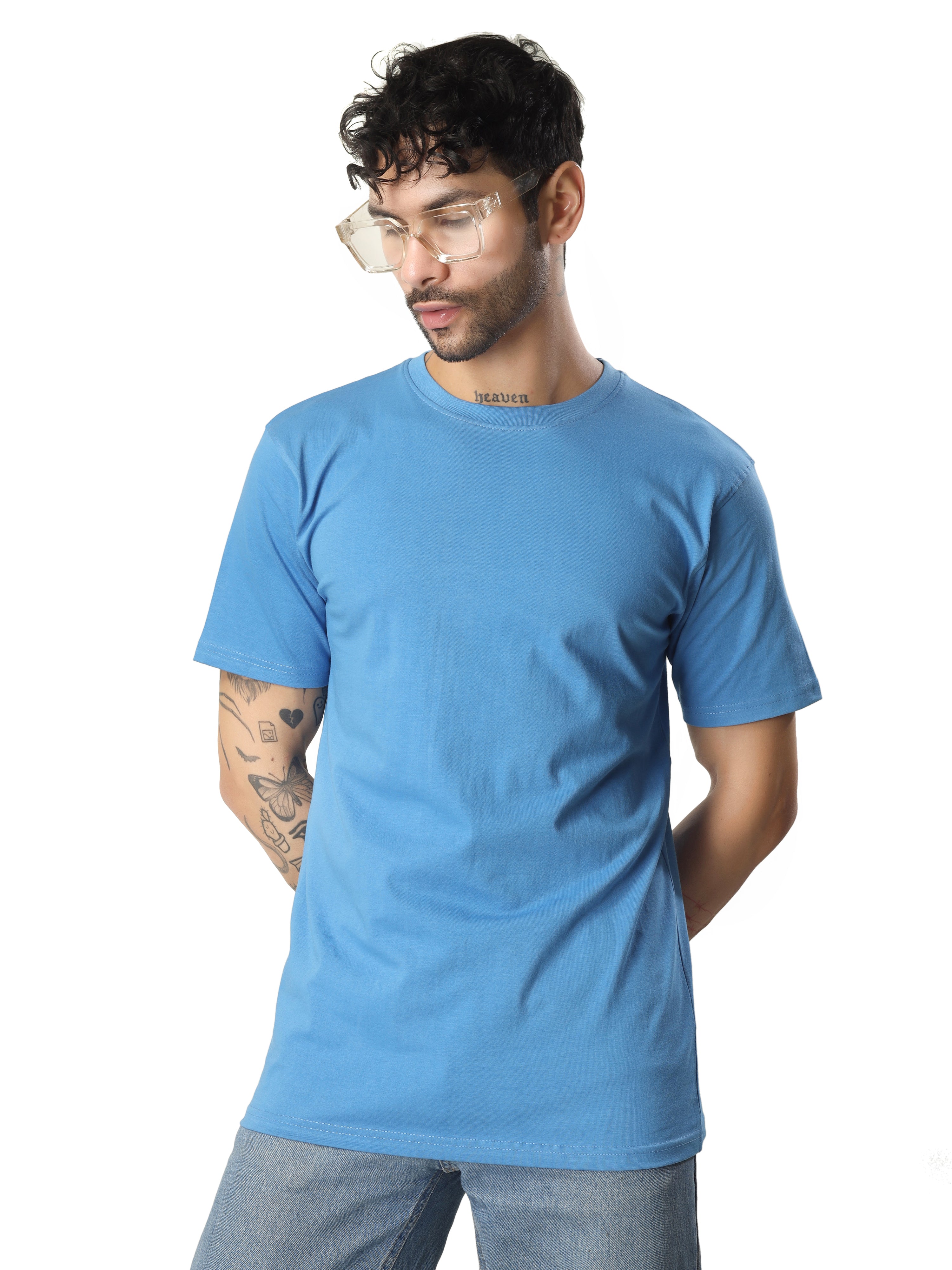 Regular Half Sleeve Plain T-Shirt