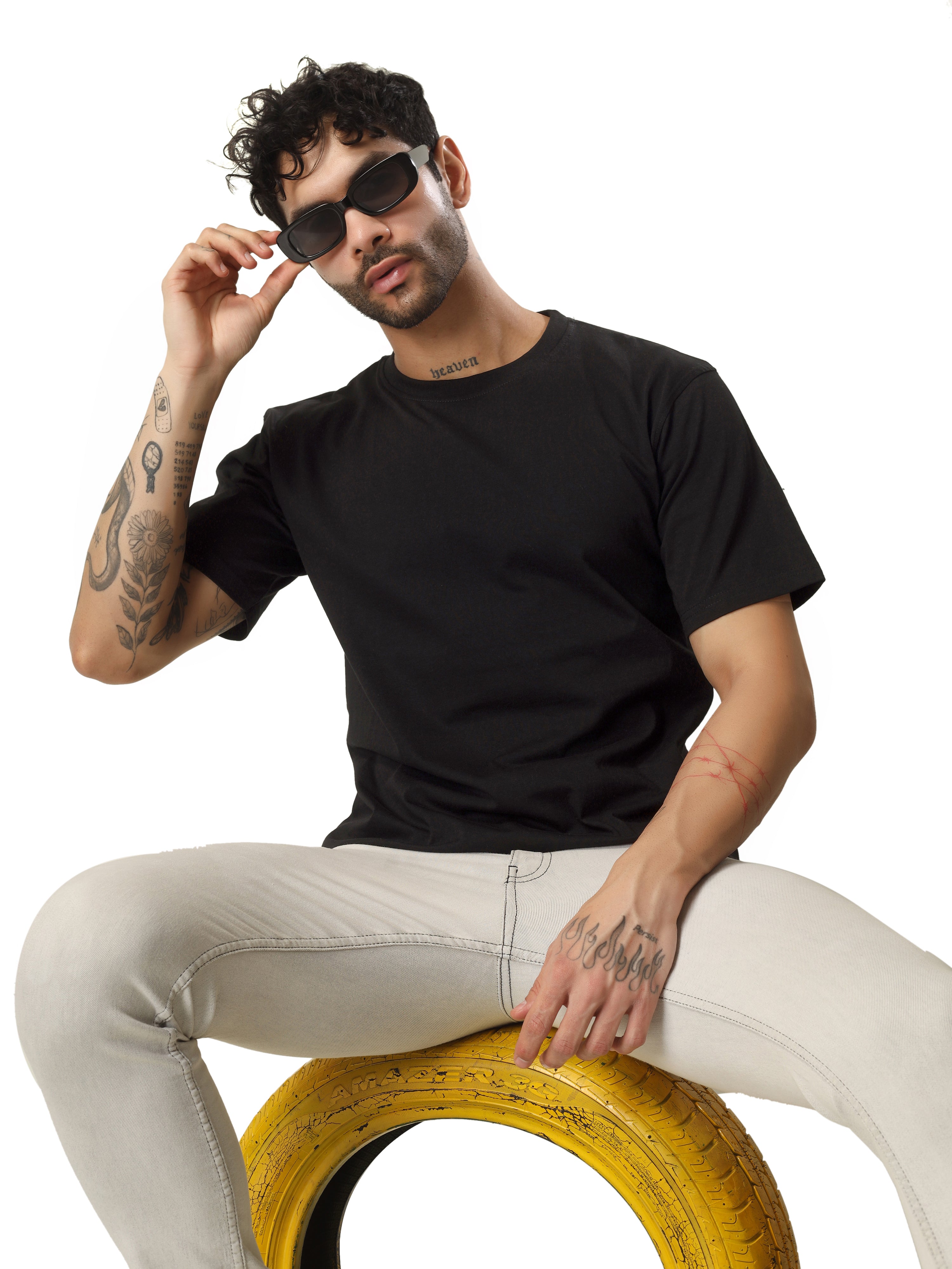 Regular Half Sleeve Plain T-Shirt