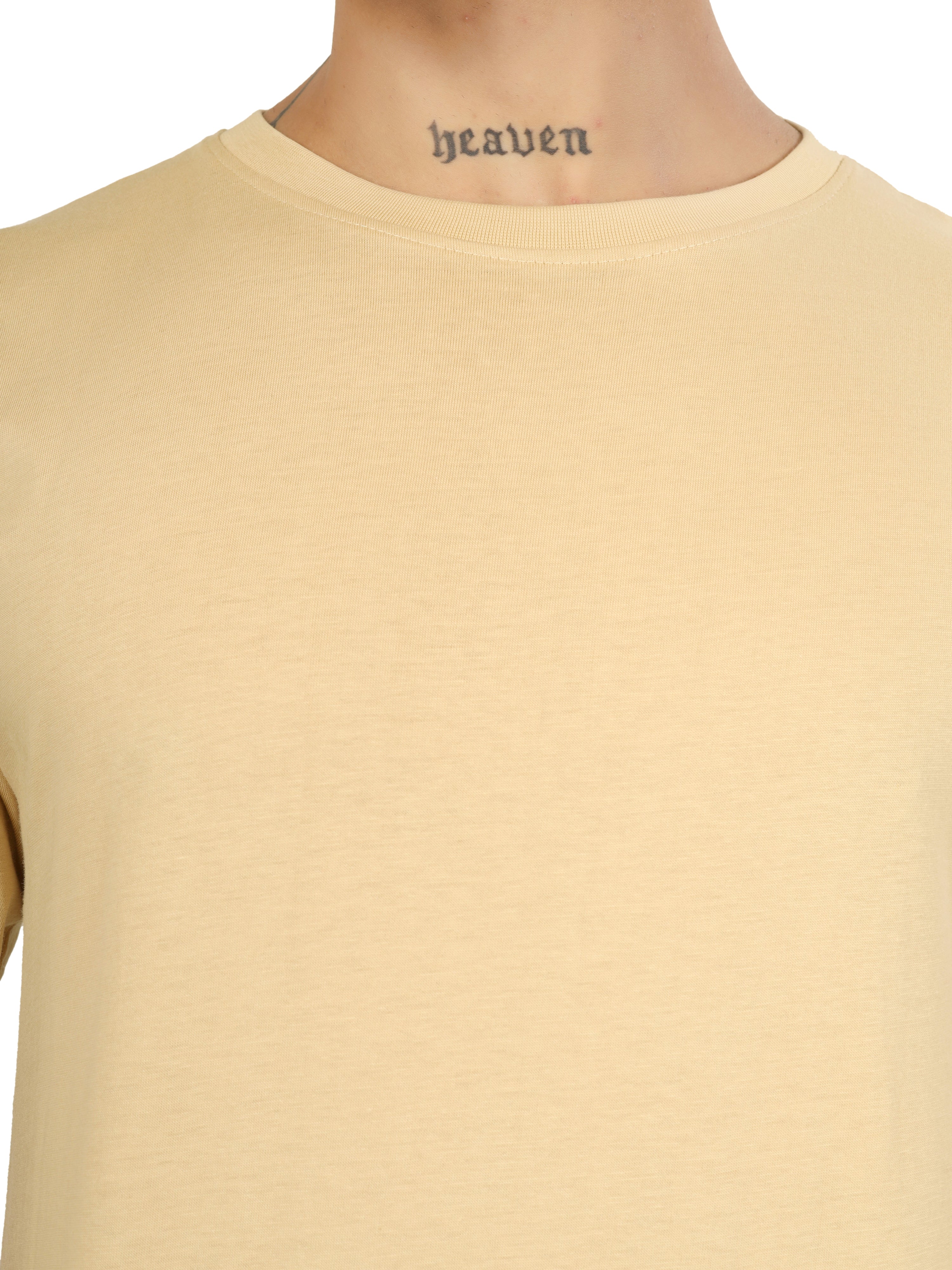 Regular Half Sleeve Plain T-Shirt