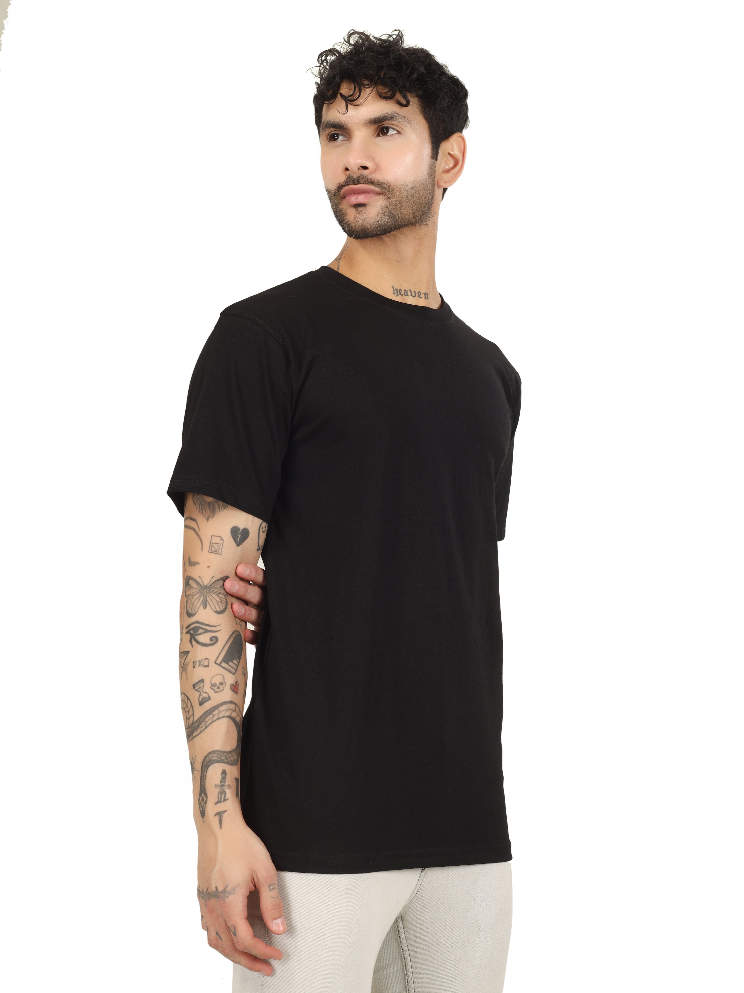 Regular Half Sleeve Plain T-Shirt