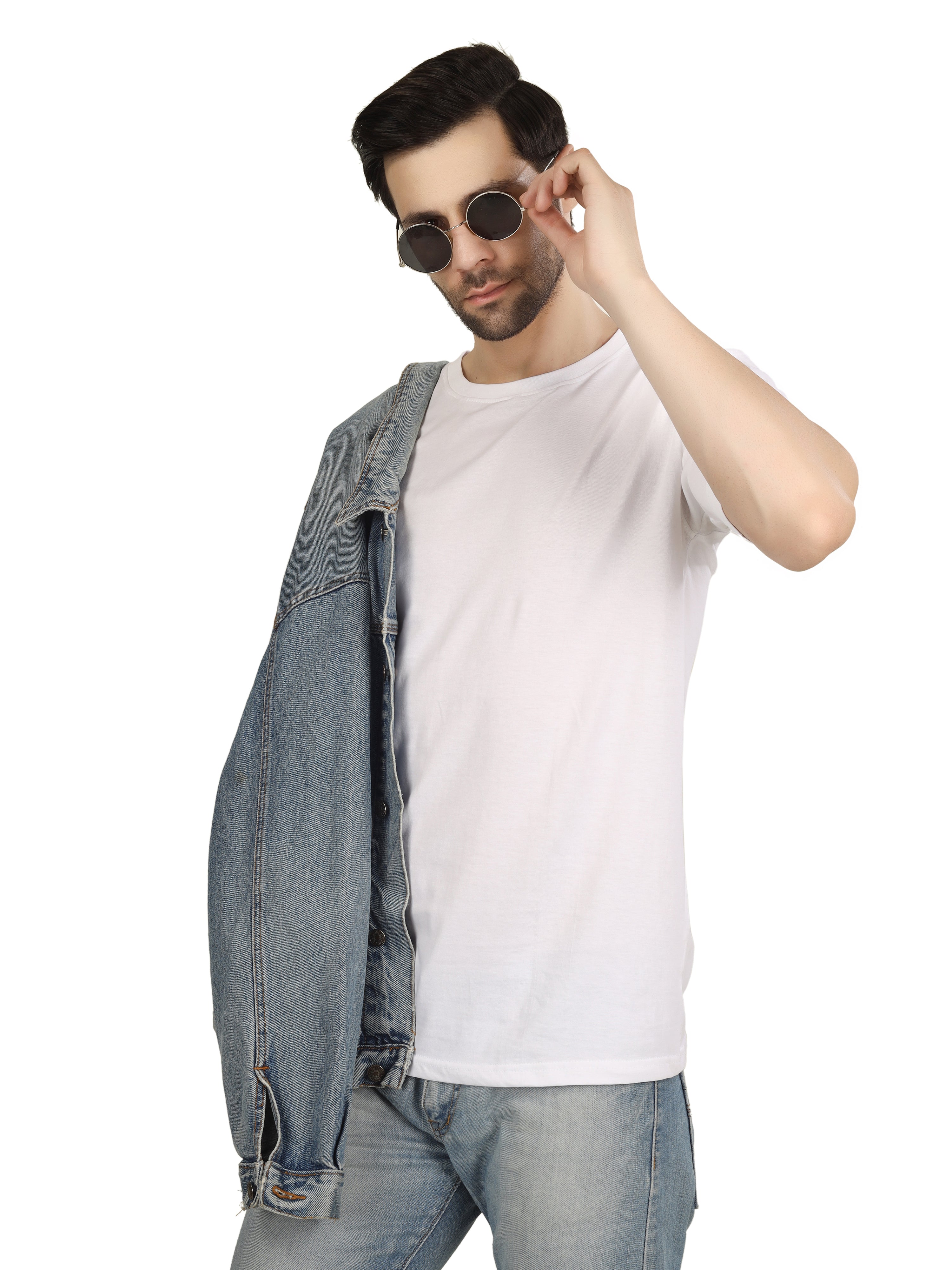 Regular Half Sleeve Plain T-Shirt