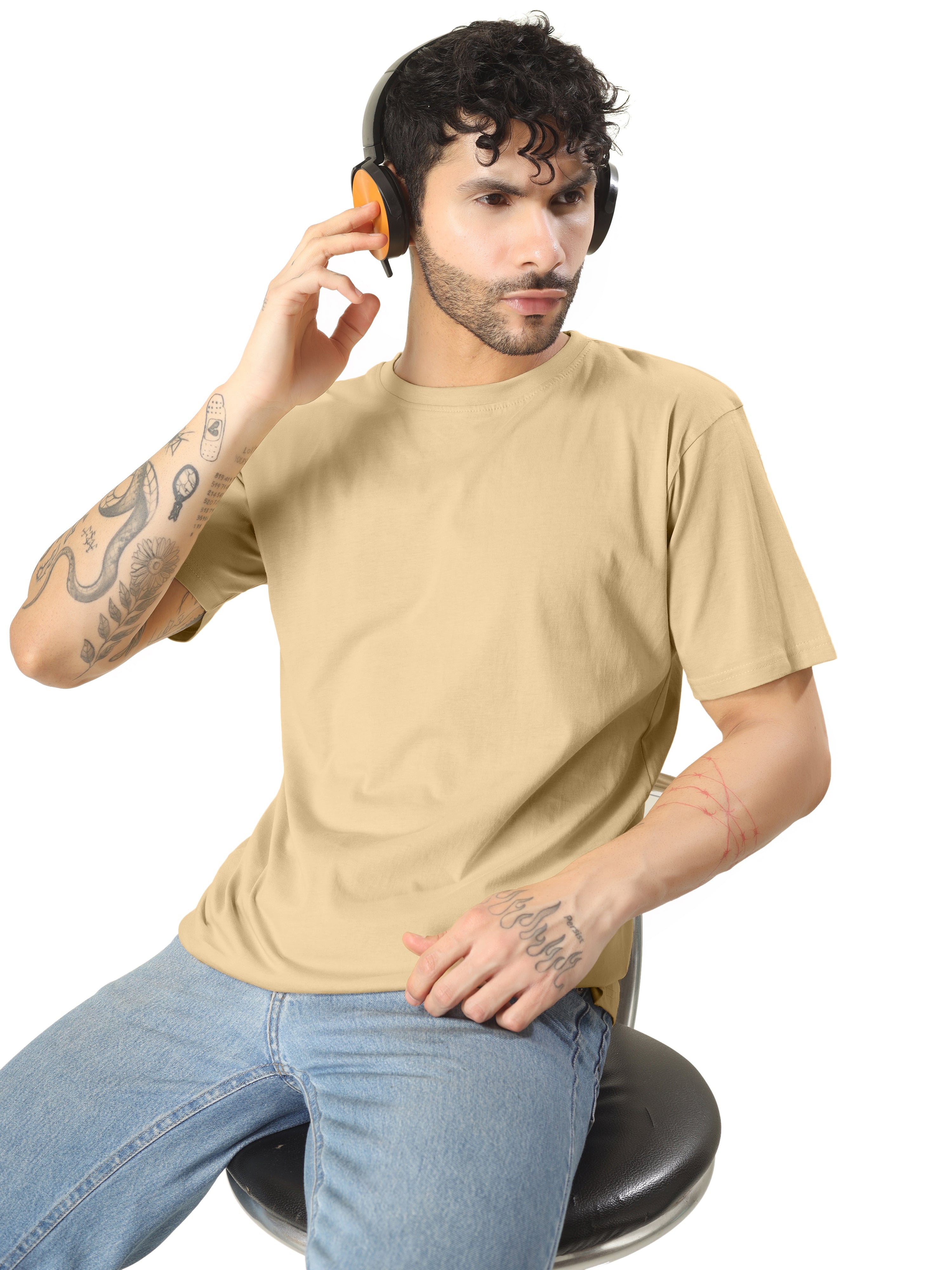 Regular Half Sleeve Plain T-Shirt