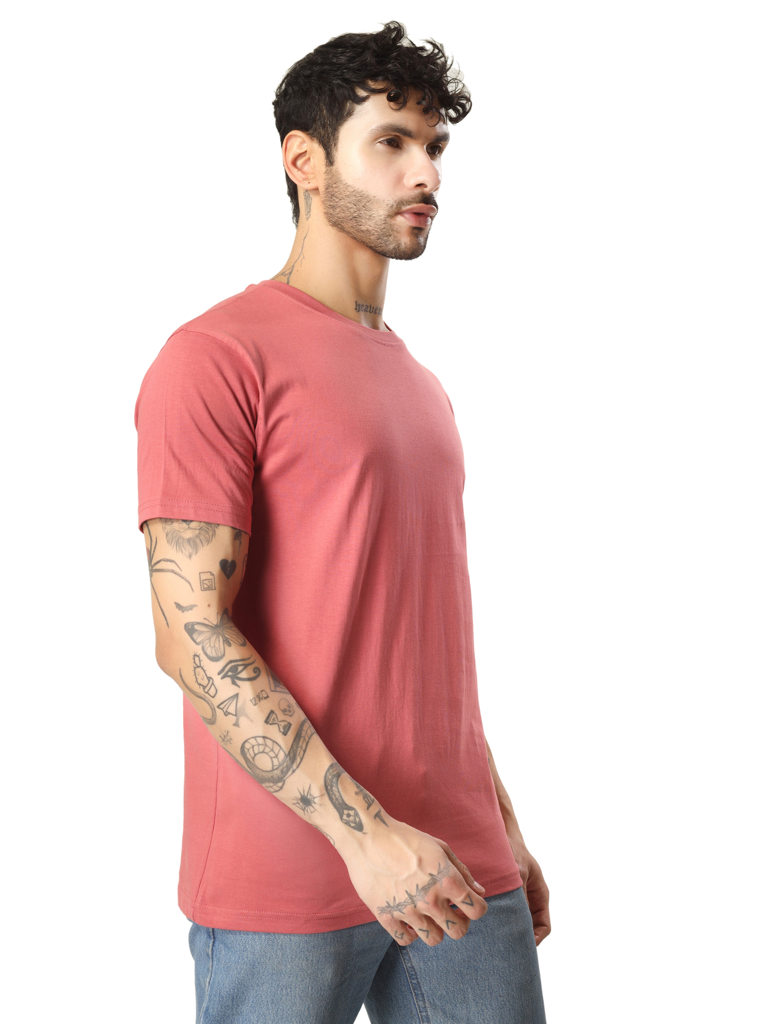 Regular Half Sleeve Plain T-Shirt