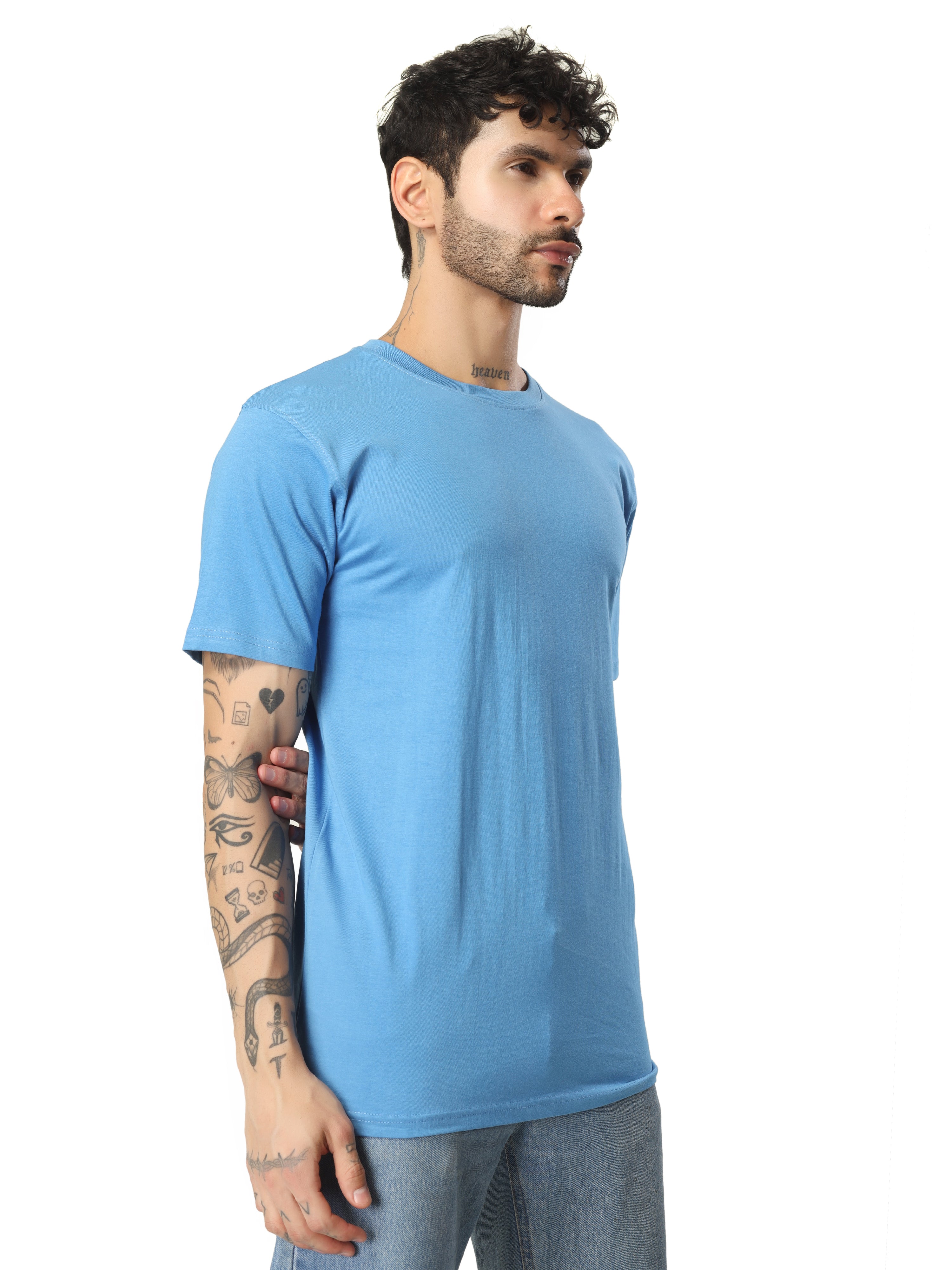 Regular Half Sleeve Plain T-Shirt
