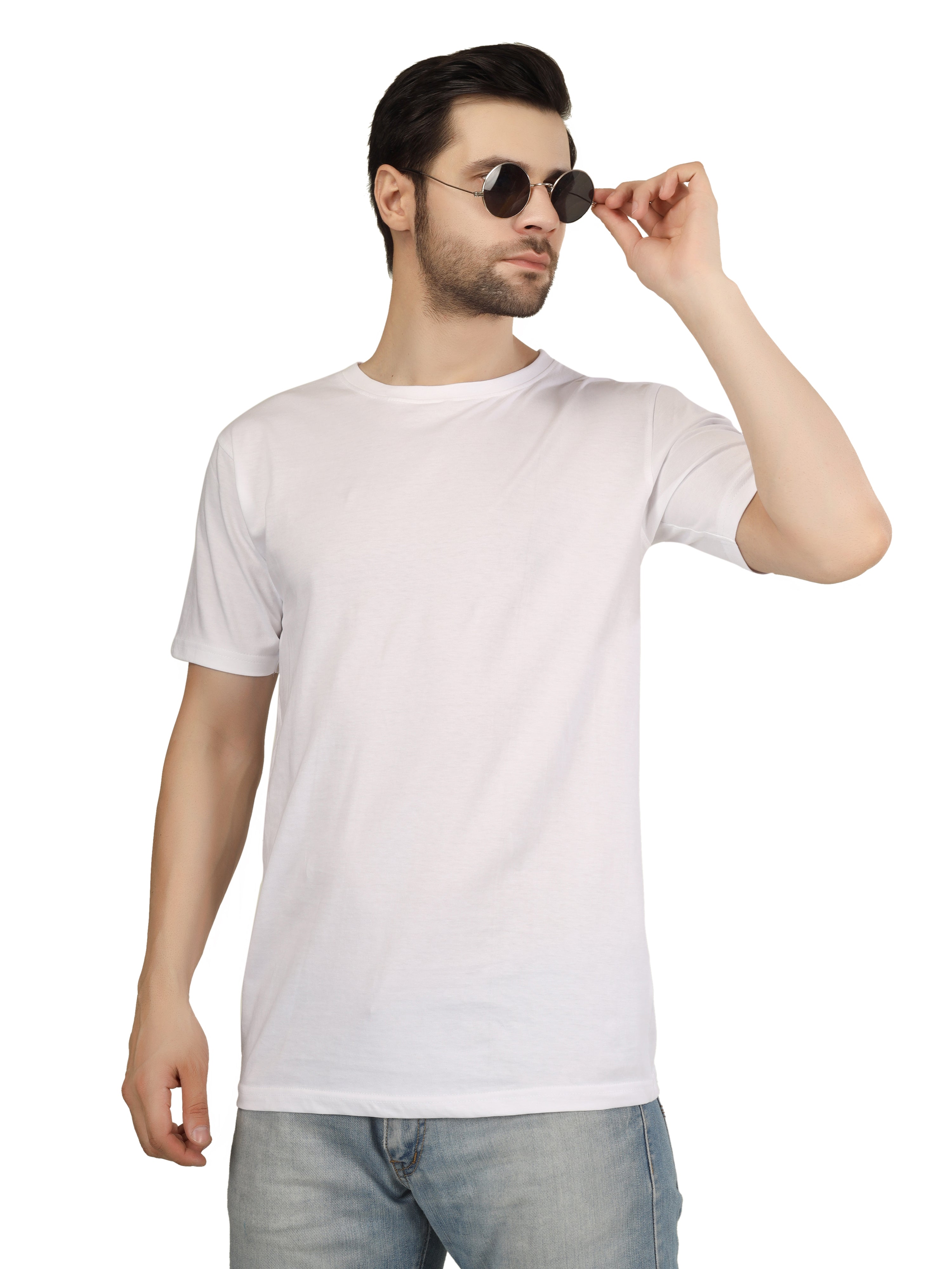 Regular Half Sleeve Plain T-Shirt